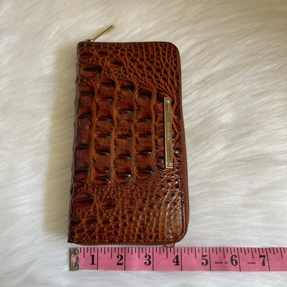 Brahmin Suri Melbourne Leather Zip-Around Wallet - Picture 12 of 12